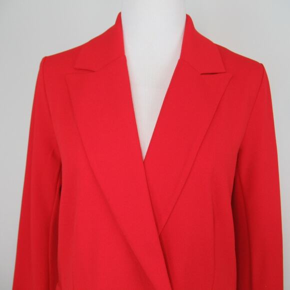 SANCTUARY The Boss Lady Bette Blazer Red Double Breasted Jacket Small Oversized - Picture 4 of 15